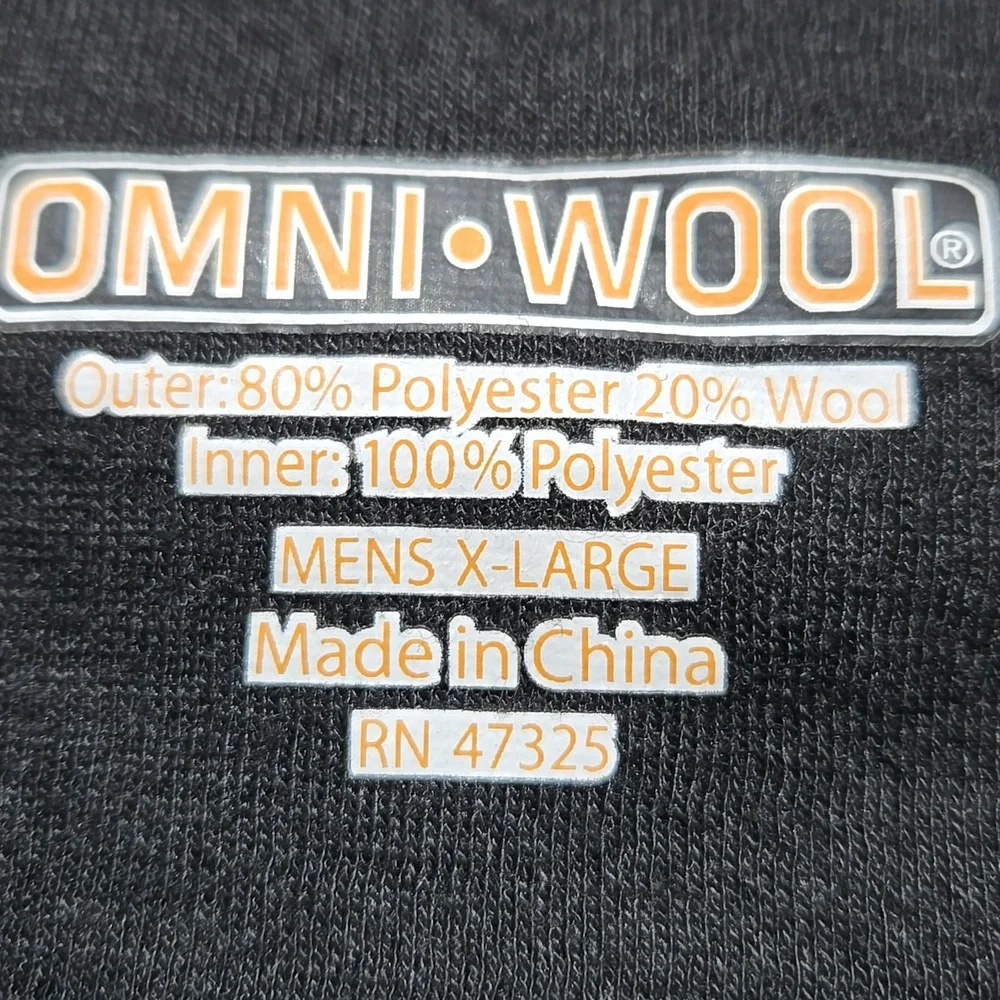 OMNI.WOOL Men's Long Sleeve Base Layer Crew Shirt